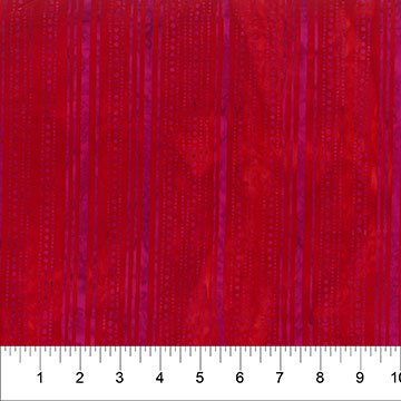 Banyan 83113-24 ROCK CANDY - Striped Dots - Lipstick Red 45" wide fabric per yard