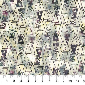 Banyan 83144-90 Quilting Is My Voice - Travel Triangle - Slate 45" wide fabric per yard
