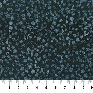 Banyan 83181-98 GARDEN SPIRIT Tossed Floral - Soot 45" wide fabric per yard