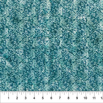 Banyan 83221-68 - Decorative Carving - Smoky Teal 45" wide fabric per yard