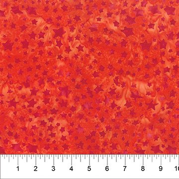 Banyan 83285-1008 ARCTIC FUN Stars - Fruit Punch 45" wide fabric per yard