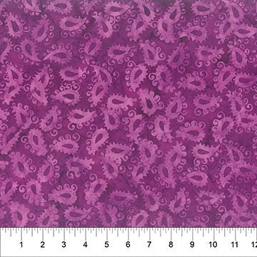 Banyan 83501-27 Majesty Paisleys Fuchsia 45" wide fabric per yard