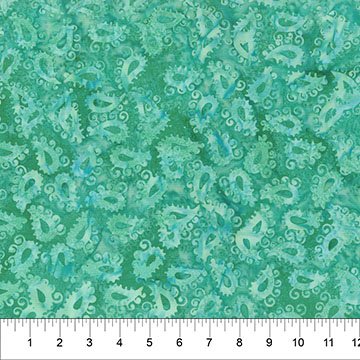 Banyan 83501-61 Majesty Paisleys Caribbean Sea 45" wide fabric per yard