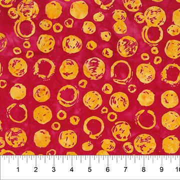 Banyan 83521-24 - Celebration Circles - Red 45" wide fabric per yard