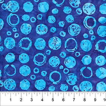 Banyan 83521-48 - Celebration Circles - Deep Blue 45" wide fabric per yard