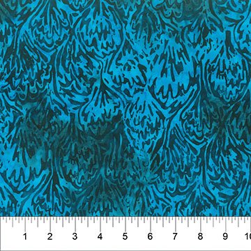 Banyan 83573-44 Octopus Oasis Fans Bright Blue 45" wide fabric per yard