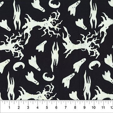 Banyan 83706-99 - Happy Haunting - Spooky Tree Black 45" wide fabric per yard