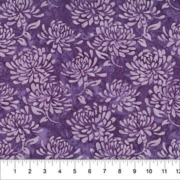 Banyan 83800-84 - Floral Tapestry - Water Lillies Amethyst 45" wide fabric per yard