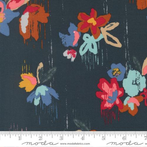 Boho Haven Deep Multi Sea Cotton 44"/45" Fabric Per Yard