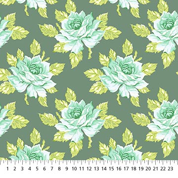 Daily Crush Hello Roses Slate 44"/45" Fabric Per Yard