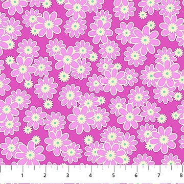 Daily Crush Dear Daisy Violet 44"/45" Fabric Per Yard