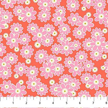 Daily Crush Dear Daisy Clementine 44"/45" Fabric Per Yard