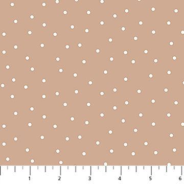 FIGO Fabric NEST Caramel Cotton 44"/45" Fabric Per Yard