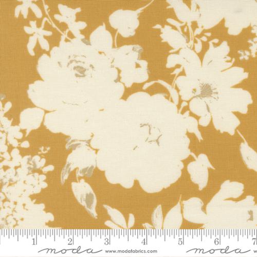 Gold Arabesque Honey 108" Cotton Wideback Fabric Per Yard