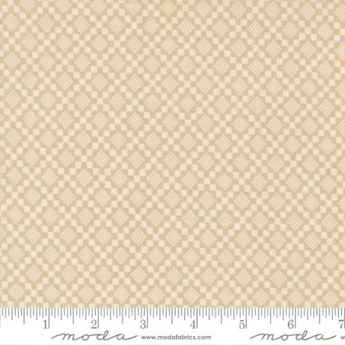 True Love Checkmate Blenders Oatmeal 44"/45" Cotton Fabric Per Yard