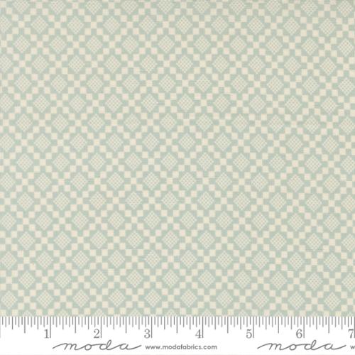 True Love Checkmate Blenders Robins Egg 44"/45" Cotton Fabric Per Yard