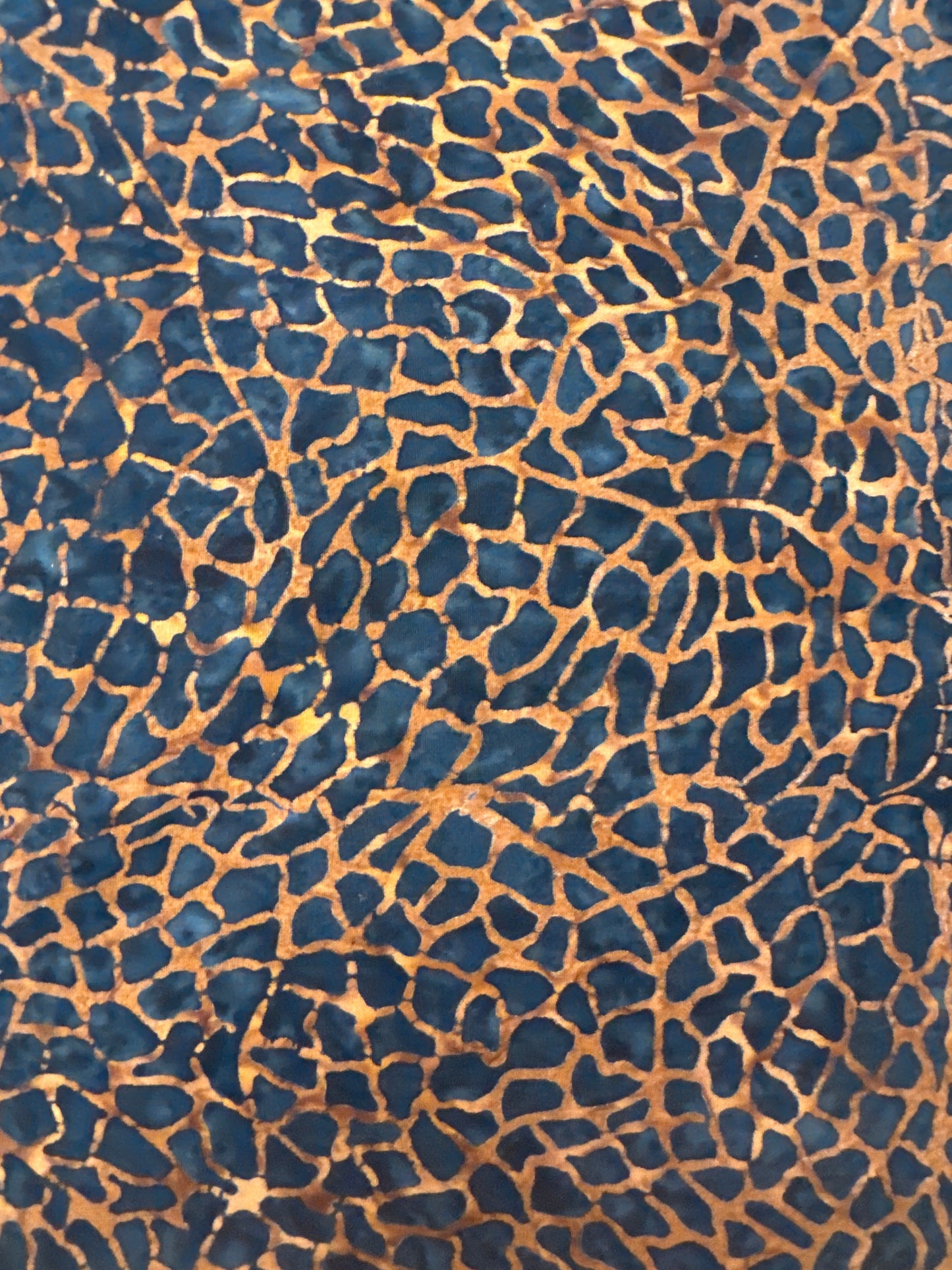 MO Blue Ridge Batik Navy and Rust