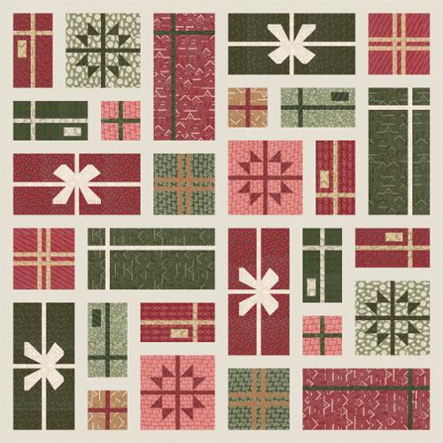 Wrapped Gingerbread Lane Quilt Kit
