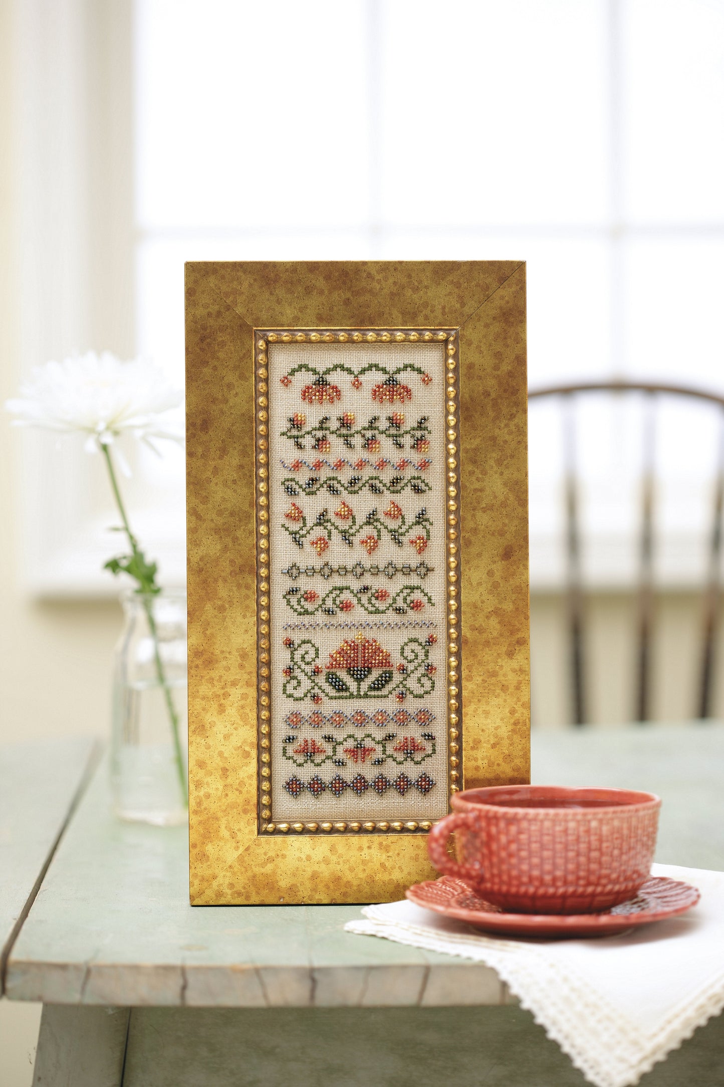 Stitch a Beaded Garden—18 Designs Charted for Beading and Cross Stitch