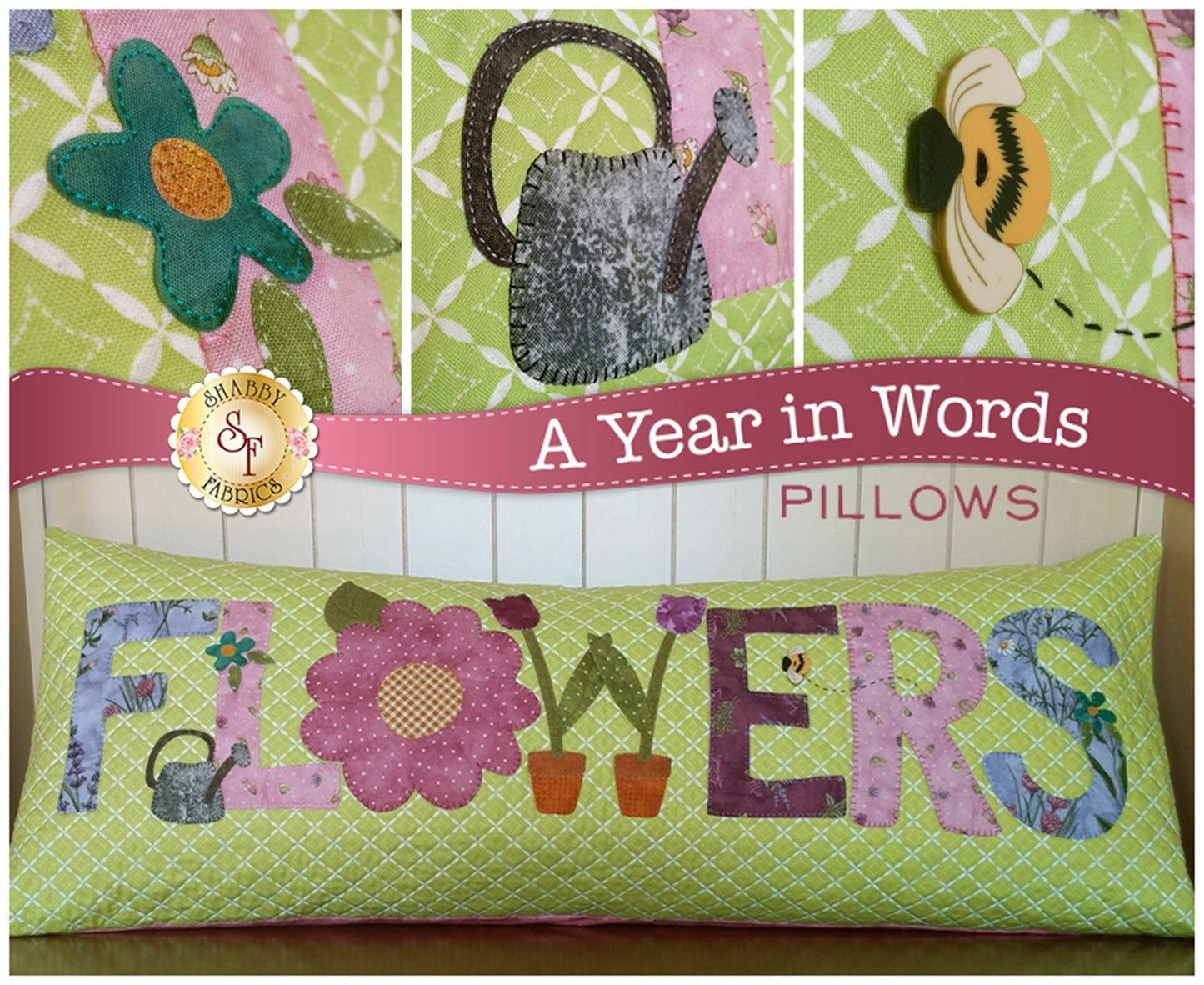 A Year In Words Pillow Flowers May
