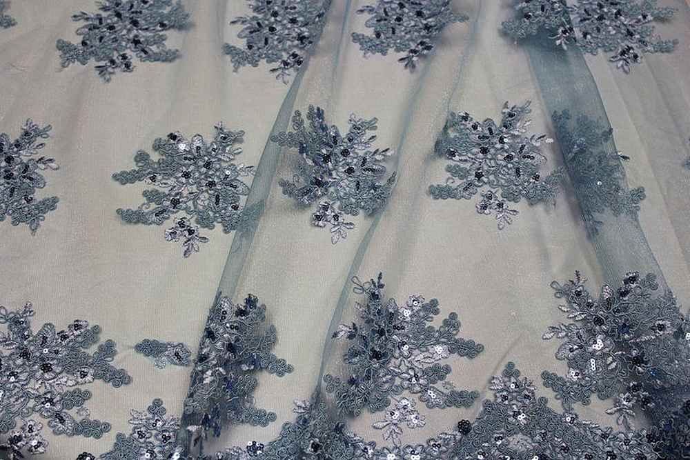 ALLEY Mesh Sequin Fabric, 54 Inch. in Width