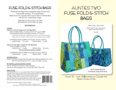 Fuse Fold & Stitch Bags