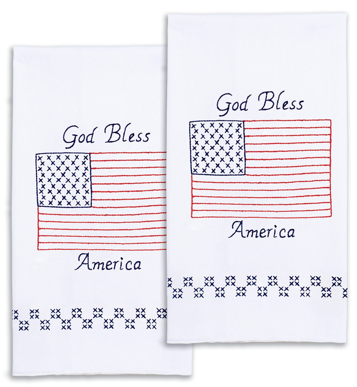 American Flag Decorative Hand Towels