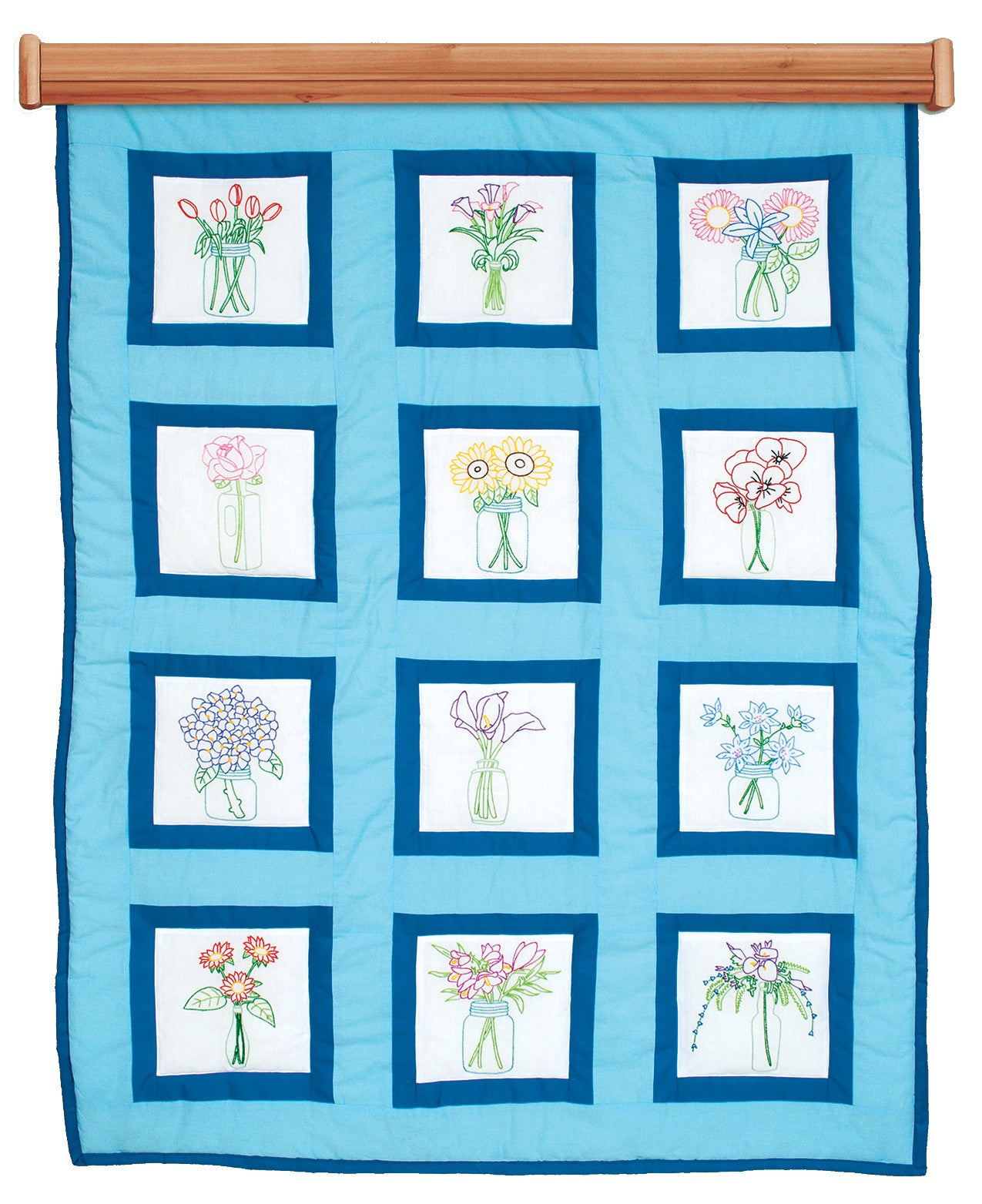 Antique Jars 9in Quilt Blocks