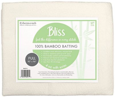 Bliss Batting 100% Bamboo Full 90in x 96in