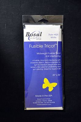 Fusible Tricot/Knit-White 20in