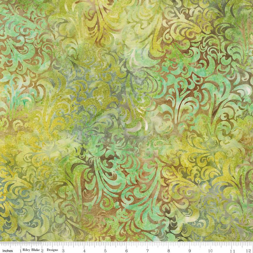 RB Batiks Artichoke - Twirl & Swirl