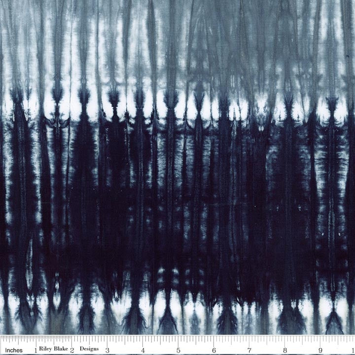 RB Batiks Moody Blues - Express Yourself! Shibori