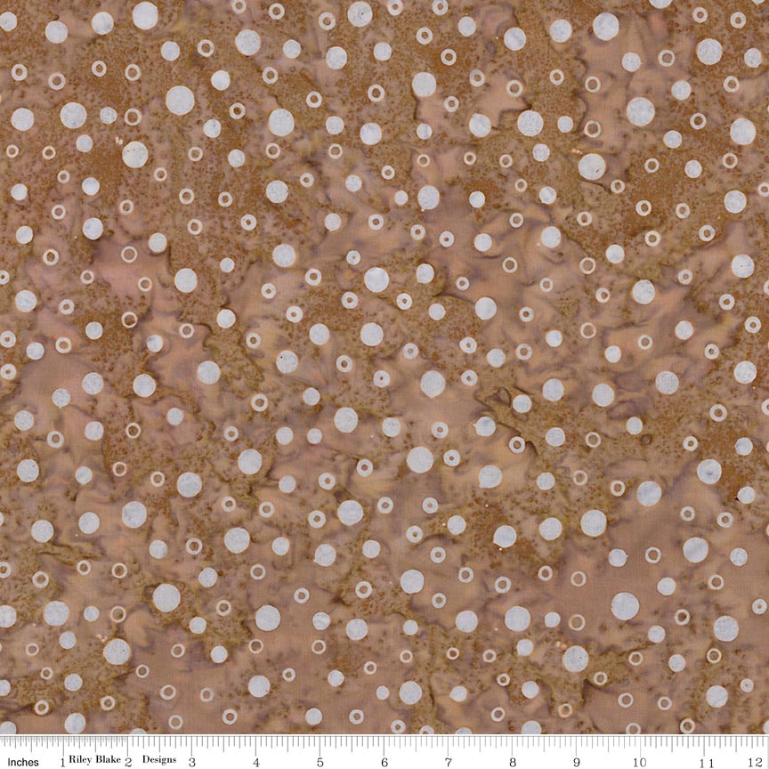 RB Batiks Coffee Kiss - Gray & Golden Arabella