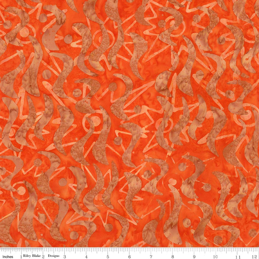 RB Batiks Mango Tango - Starburst Groove