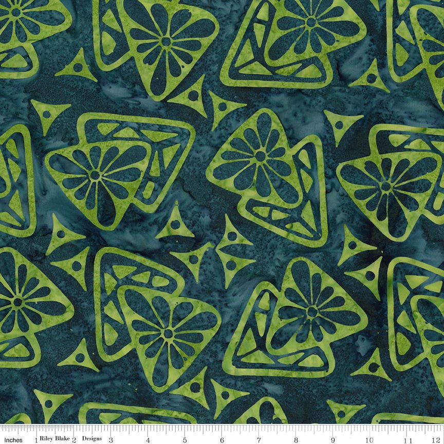 RB Batiks Seagrass - Starburst Groove