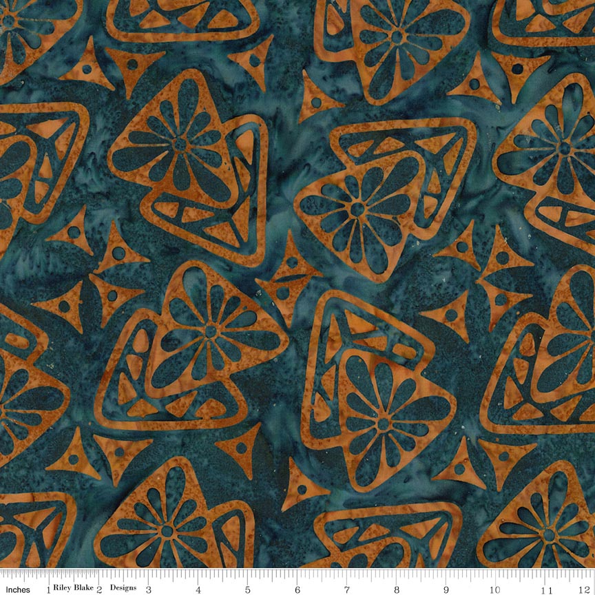RB Batiks Denim Dunes - Starburst Groove