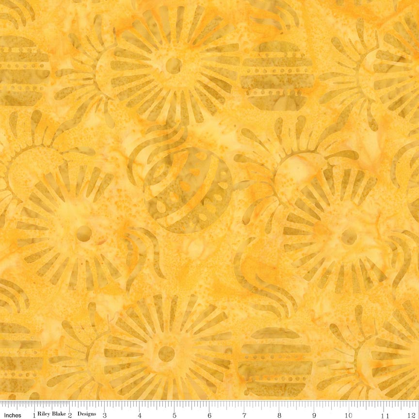 RB Batiks Sunshine - Starburst Groove