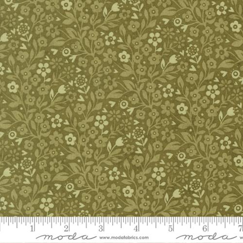 Basil Fieldrush Ivy 44"/45" Cotton Fabric Per Yard