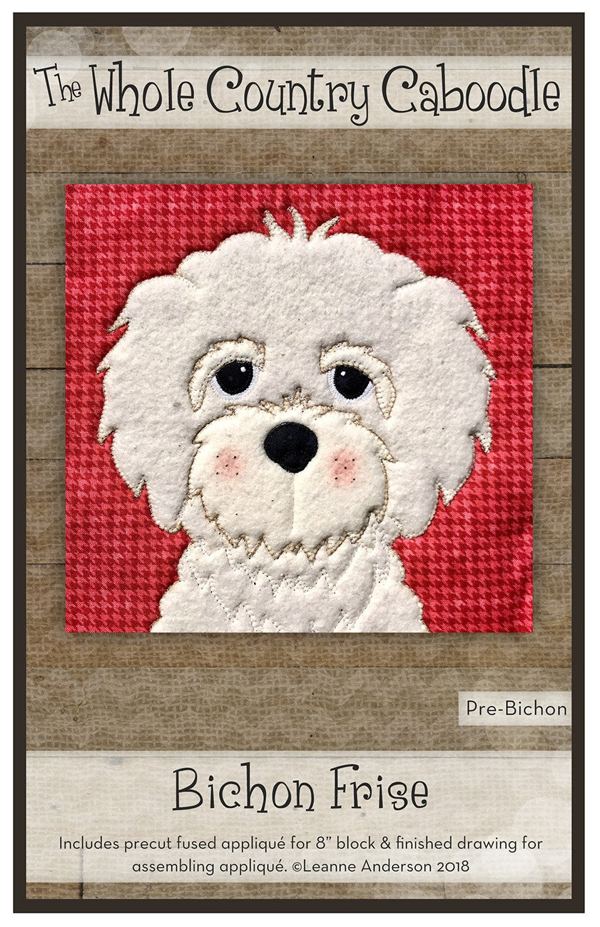 Bichon Frise Precut Fused Applique Pack