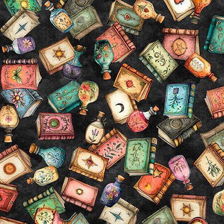 Black Books Toss Witchypoo Cotton 44"/45" Fabric Per Yard
