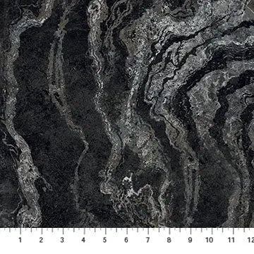 Black Graphite Stonehenge Ombre Cotton Wideback Fabric (1 7/8 yard pack)