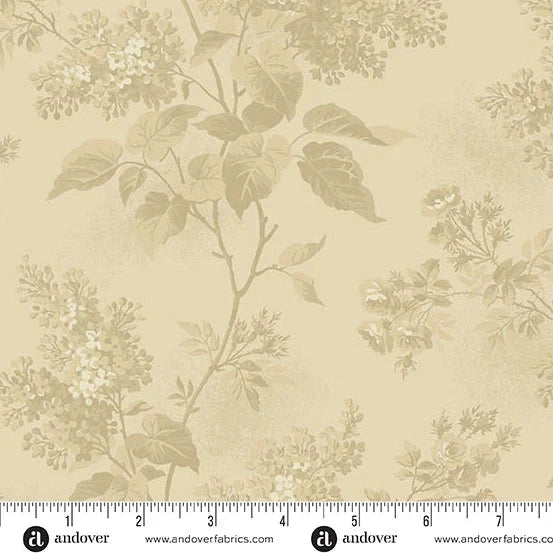 Blue Sky 108" Lilacs Golden Hour Wideback Cotton Fabric Per Yard
