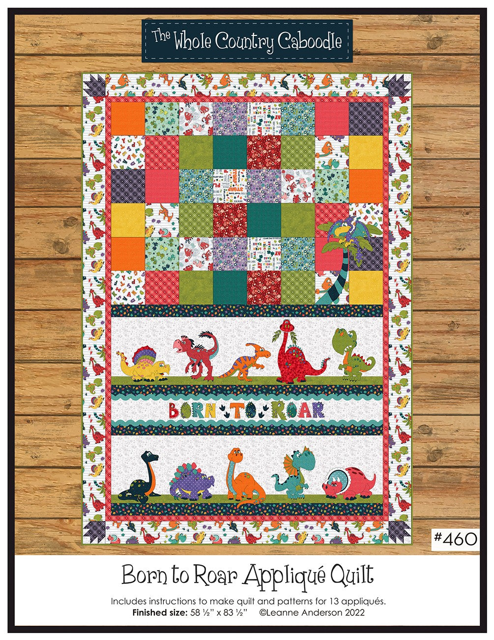 Born to Roar Applique Quilt