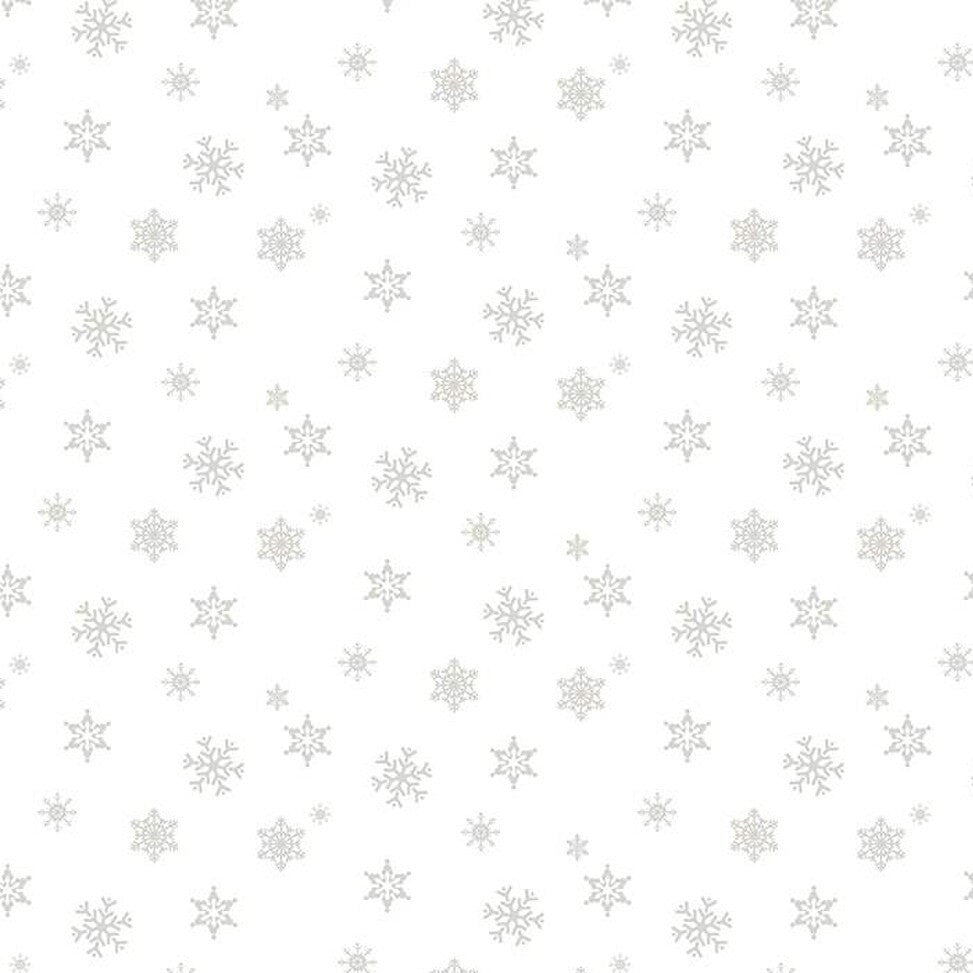 RB Snowflakes White-On-White - Christmas Wishes