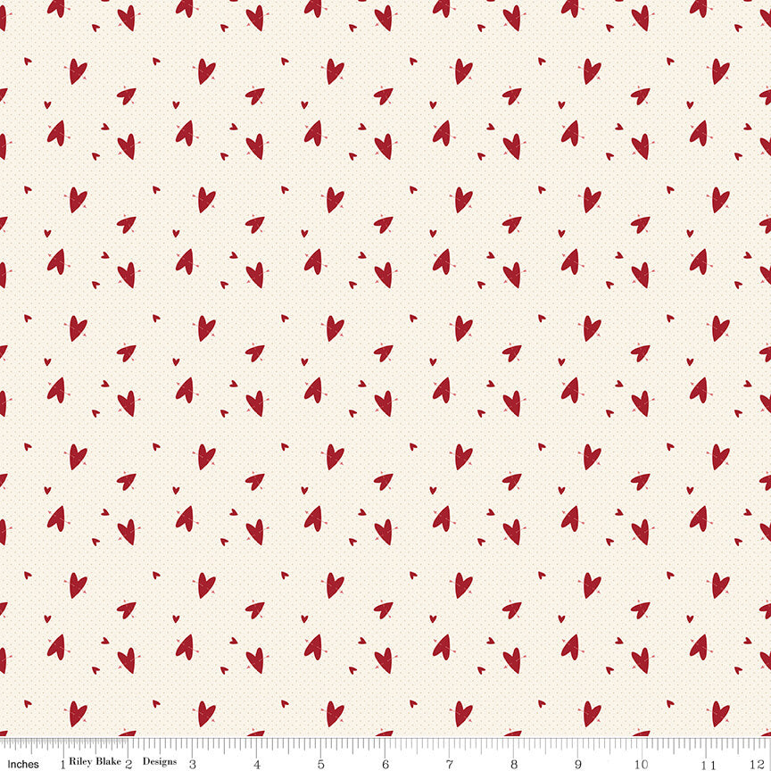 Love You Always - Hearts - Cream