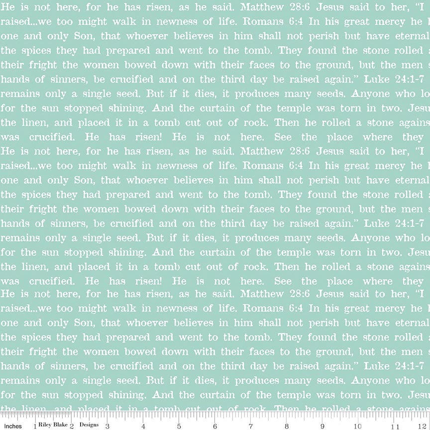 RB Empty Tomb Text Aqua - Egg Hunt