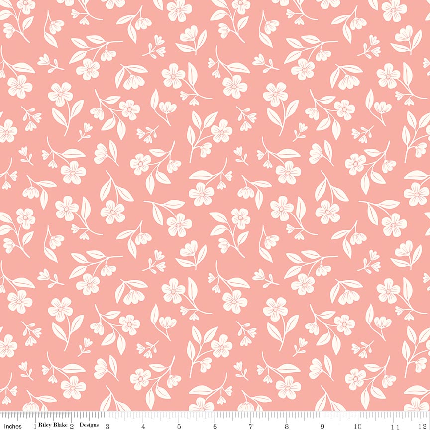RB Drifting Blooms Coral - Meadow Moments