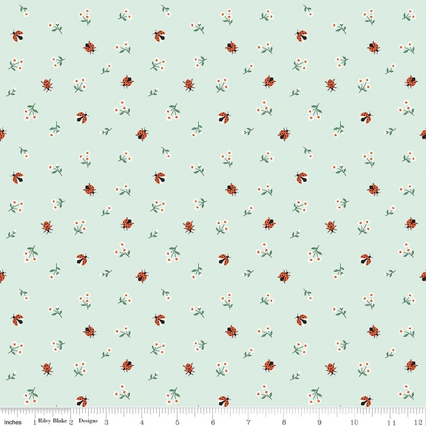 RB Ladybugs Mint - Meadow Moments