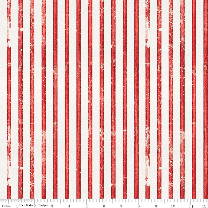 RB Faded Stripes Red - Sew America