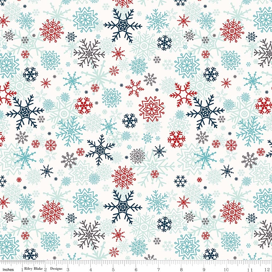 RB Snowflakes White - A Perfect Winter